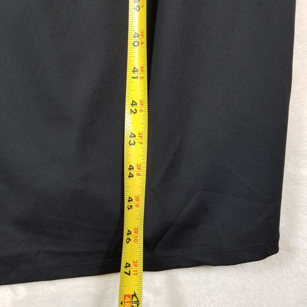 HALARA Black Square-Neck Midi Dress with Side Slit. NWT - Picture 12 of 13